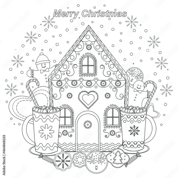 Gingerbread House Template Book