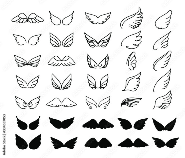 Feather Wings Template