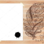 Stylish Presentation Of Business Poster, Flyer, Cover, Invitation Pertaining To Feather Template Flyer