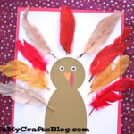Super Easy Feather Turkey Craft Inside Craft Foam Feather Template