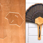 Template For Diy Turkey Mount   Fan And Beard Plaque   Etsy.de Within Turkey Fan Mount Template