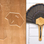 Template For Diy Turkey Mount   Fan And Beard Plaque   Etsy.de Within Turkey Fan Plaque Template