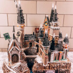 Template Gingerbread Harry Potter Castle Hogwarts Castle Intended For Hogwarts Castle Gingerbread House Template