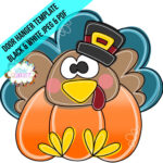 Template: Turkey Door Hanger Template, Turkey Pumpkin Door Hanger In Turkey Door Hanger Template