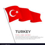 Template Turkey Flag Modern Design Royalty Free Vector Image Within Turkey Flag Template