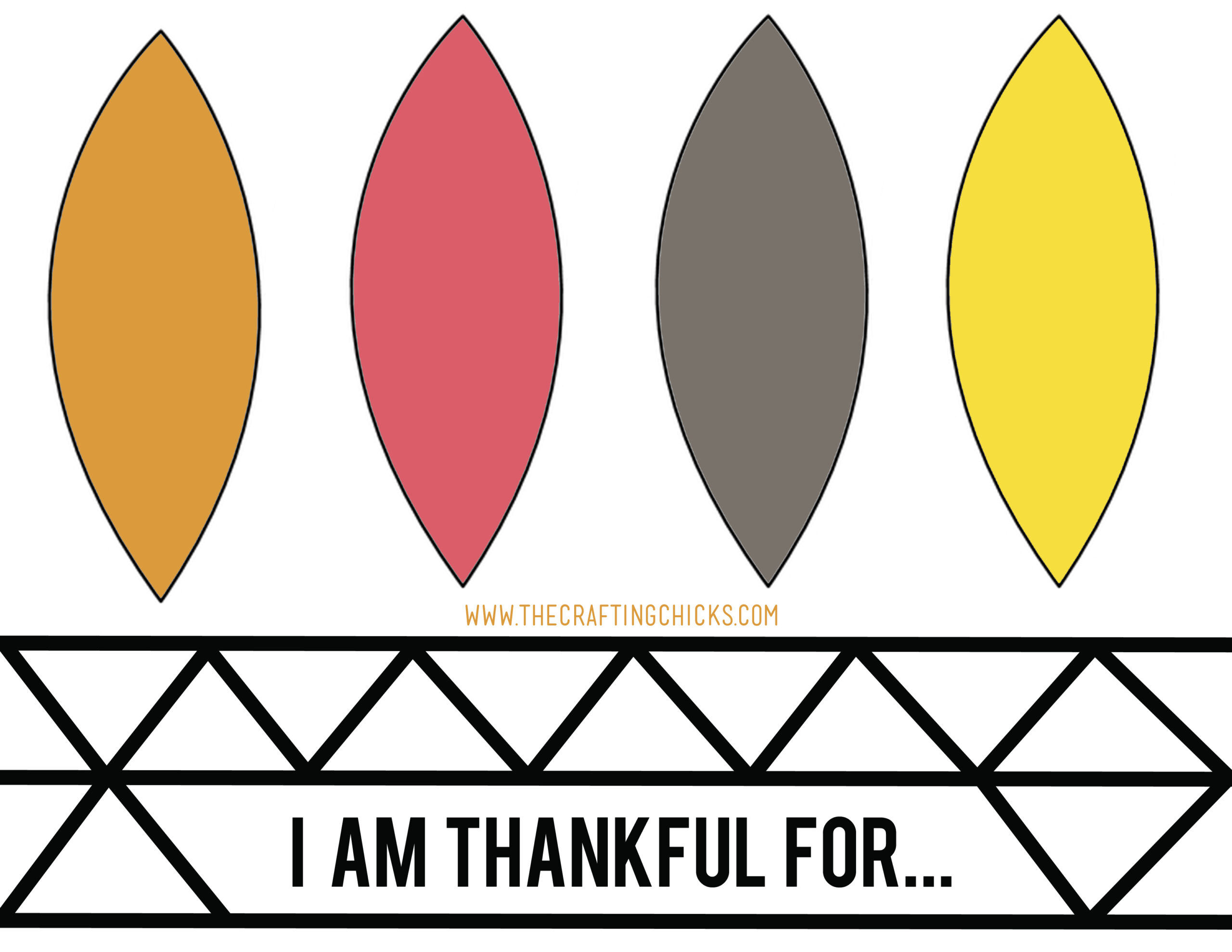 Thankful Feathers Hat for Turkey Feather Hat Template