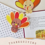 Thankful Paper Turkey Bookmark {+ Free Template}   The Gingerbread In Turkey Bookmark Template