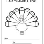 Thankful Turkey Printable In Free Thankful Turkey Template
