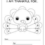Thankful Turkey Printable Pertaining To I Am Thankful For Turkey Template Free