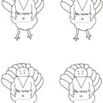 Thanksgiving Crafts For Sunday School For Turkey Name Tag Template