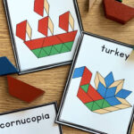 Thanksgiving Pattern Blocks Mats Pertaining To Pattern Block Turkey Template