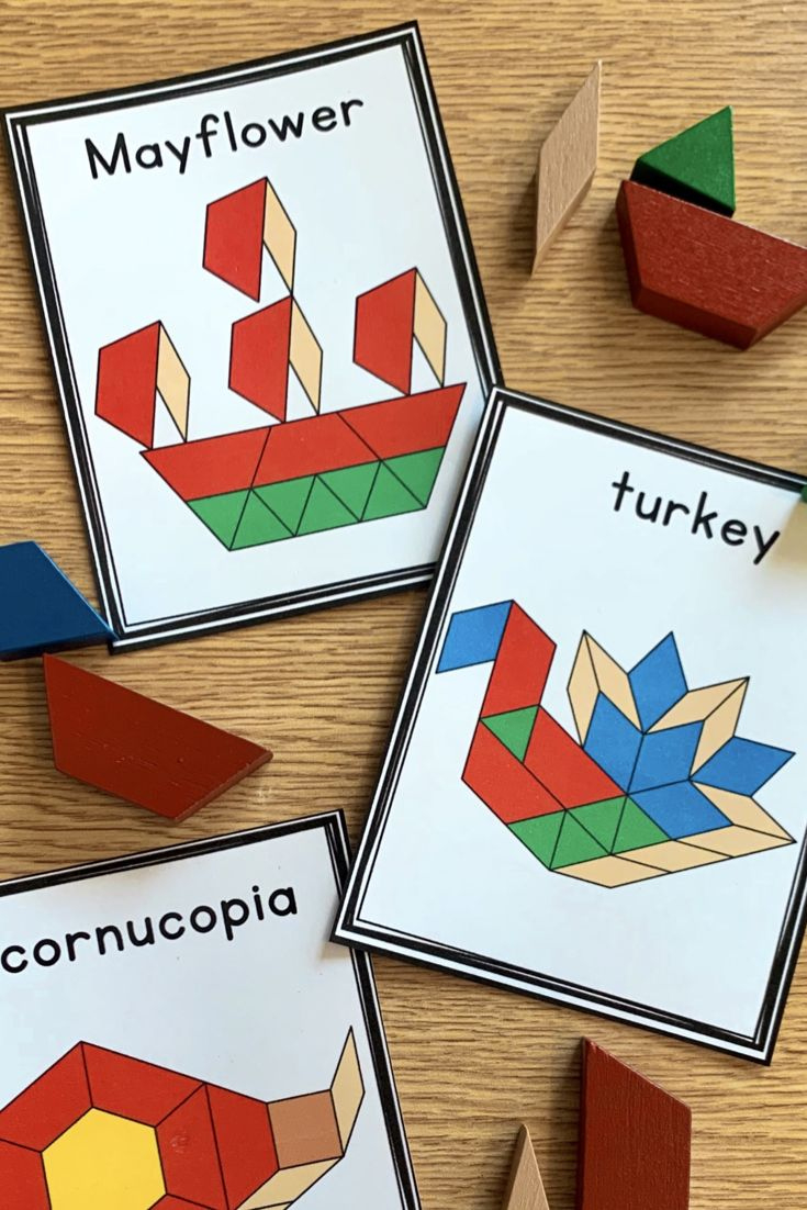 Thanksgiving Pattern Blocks Mats pertaining to Pattern Block Turkey Template