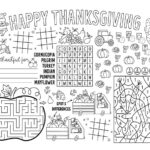 Thanksgiving Placemats | Skip To My Lou Inside Turkey Placemat Template