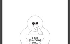 Thanksgiving Thankful Turkey Printable in Thankful Turkey Template Printable