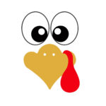 Thanksgiving Turkey Face Svg: Cricut & Silhouette Cut File Inside Template Turkey Face Clipart