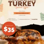 Thanksgiving Turkey Giveaway Flyer Templates With Regard To Turkey Drive Flyer Template