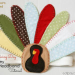 Thanksgiving Turkey Headband Tutorial   Within Feather Headband Template 3 8 Inches For Kids