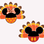 Thanksgiving Turkey Svg Bundle, Mouse Turkey Svg, Happy Within Minnie Mouse Turkey Disguise Template