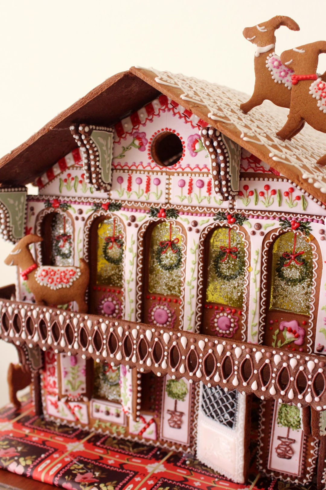 The Chalet | Gingerbread House Template - Etsy Uk throughout Swiss Chalet Gingerbread House Template