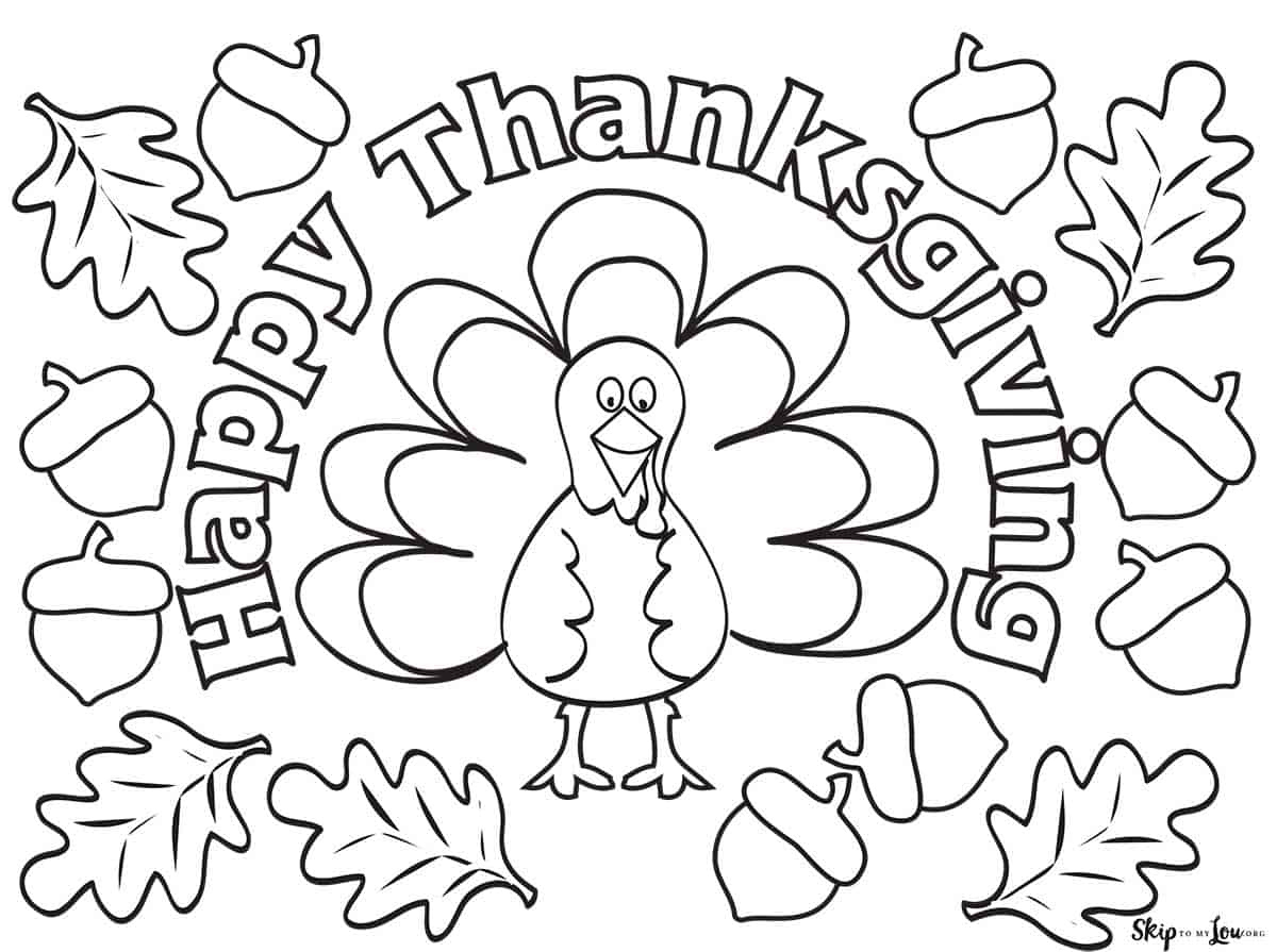 The Cutest Free Turkey Coloring Pages | Skip To My Lou with regard to Family Turkey Project Coloring Page Template