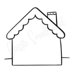 The Cutest Gingerbread House Coloring Pages   Cassie Smallwood Intended For Gingerbread House Template To Color
