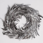 The Home Collection Silver Feather Wreath At Sue Parkinson Throughout All Brands Sewing Template Feather Wreath Template