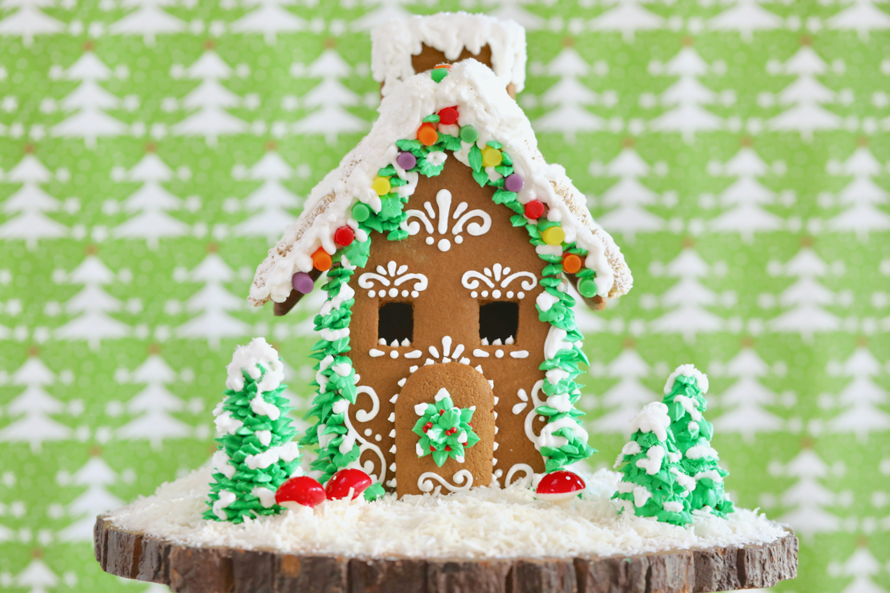 The Ultimate Homemade Gingerbread House Kit Recipe regarding Gingerbread House Kit Template