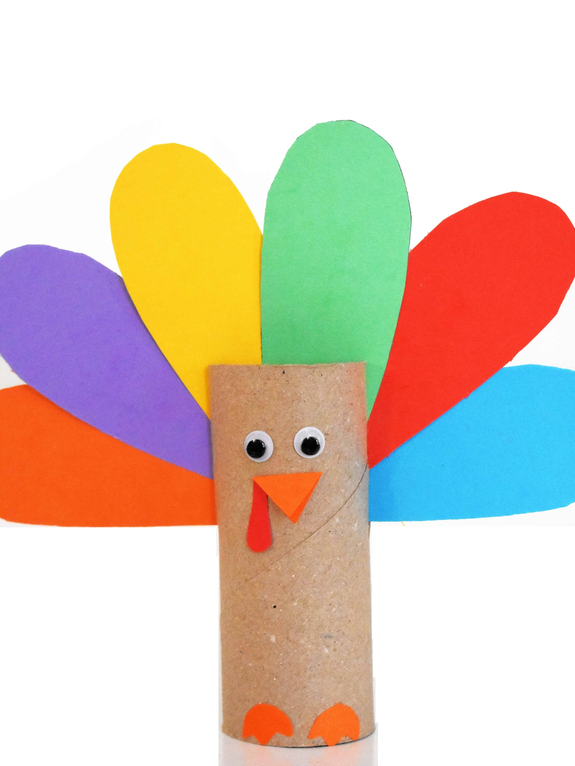 Toilet Paper Roll Turkey Craft - Kids Activity Zone regarding Toilet Paper Roll Turkey Craft Template