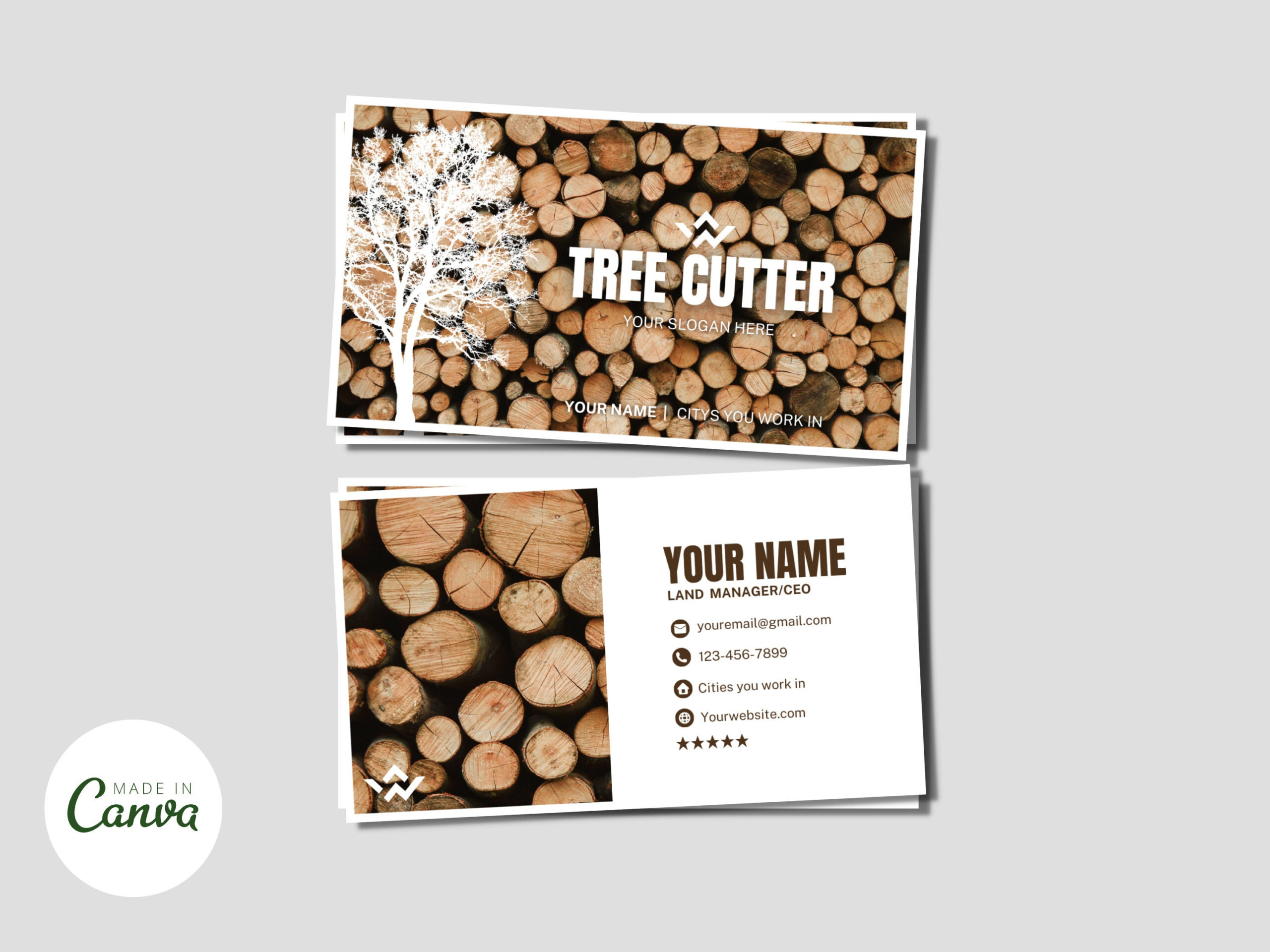 Tree Service Business Cards - Etsy inside Feather Banner Template Free Downloadlawn Signs