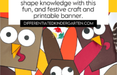 Turkey Bulletin Board And Banner – Differentiated Kindergarten regarding Large Turkey Template Bulletin Board