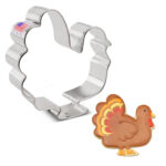 Turkey Cookie Cutter 3 5/8" X 3 5/8" Inside Turkey Cookie Template