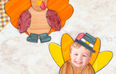 Turkey Craft Template – Mix And Match Thanksgiving Craft – Messy with Turkey Face Cut Out Template