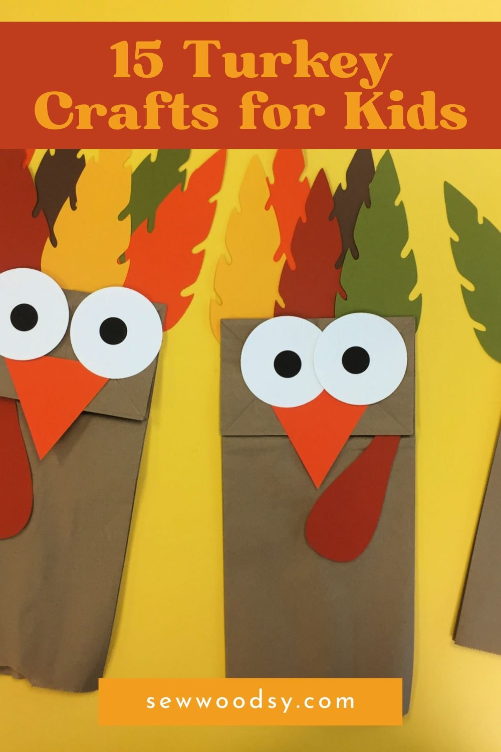 Turkey Crafts For Kids - Sew Woodsy for Easy Felt Turkey Eyes Beak Beard Template