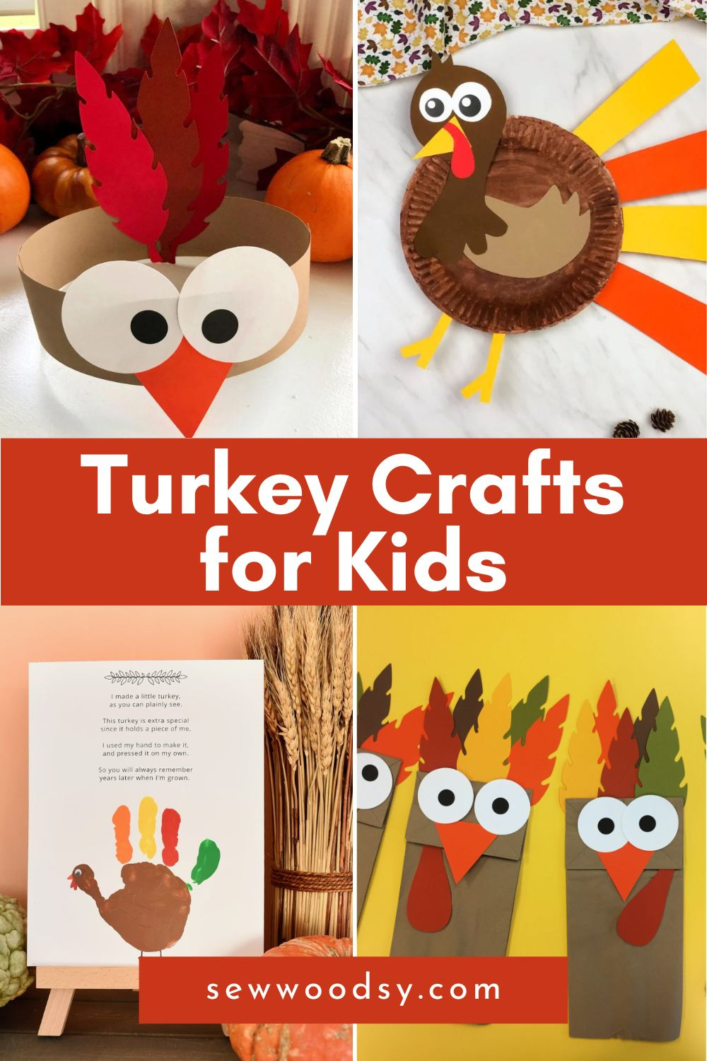 Turkey Crafts For Kids - Sew Woodsy for Easy Felt Turkey Eyes Beak Beard Template
