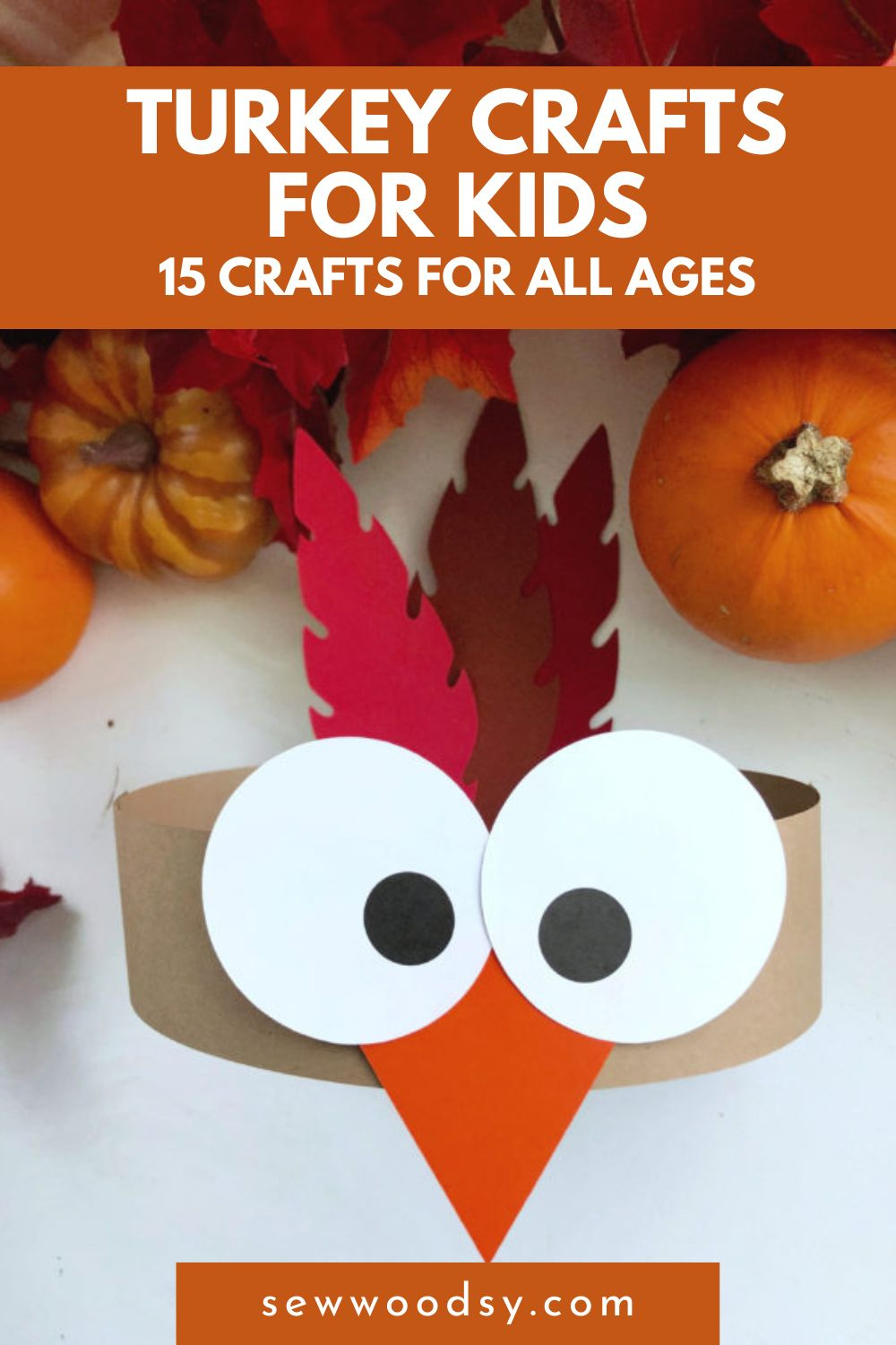 Turkey Crafts For Kids - Sew Woodsy with Easy Felt Turkey Eyes Beak Beard Template
