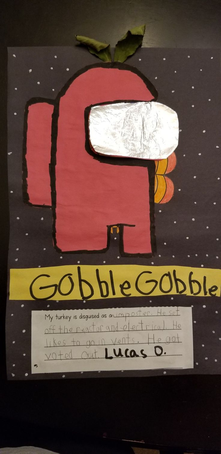 Turkey Disguise Among Us throughout Among Us Turkey Disguise Template