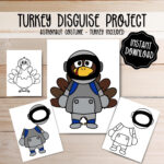 Turkey Disguise Printable   Astronaut Costume   Thanksgiving Pertaining To Astronaut Turkey Disguise Template