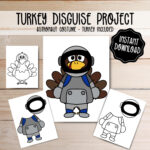Turkey Disguise Printable   Astronaut Costume   Thanksgiving With Regard To Disguise A Turkey Astronaut Template