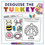 Turkey Disguise Project   Superstar Worksheets Pertaining To Disguise A Turkey Project Face Foward Template