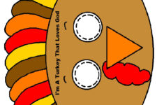 Turkey Face Mask Craft for Turkey Face Mask Template