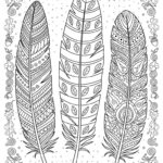 Turkey Feather Coloring Sheet   Fun Printable For Kids With Regard To Kids Craft Zone Feather Template