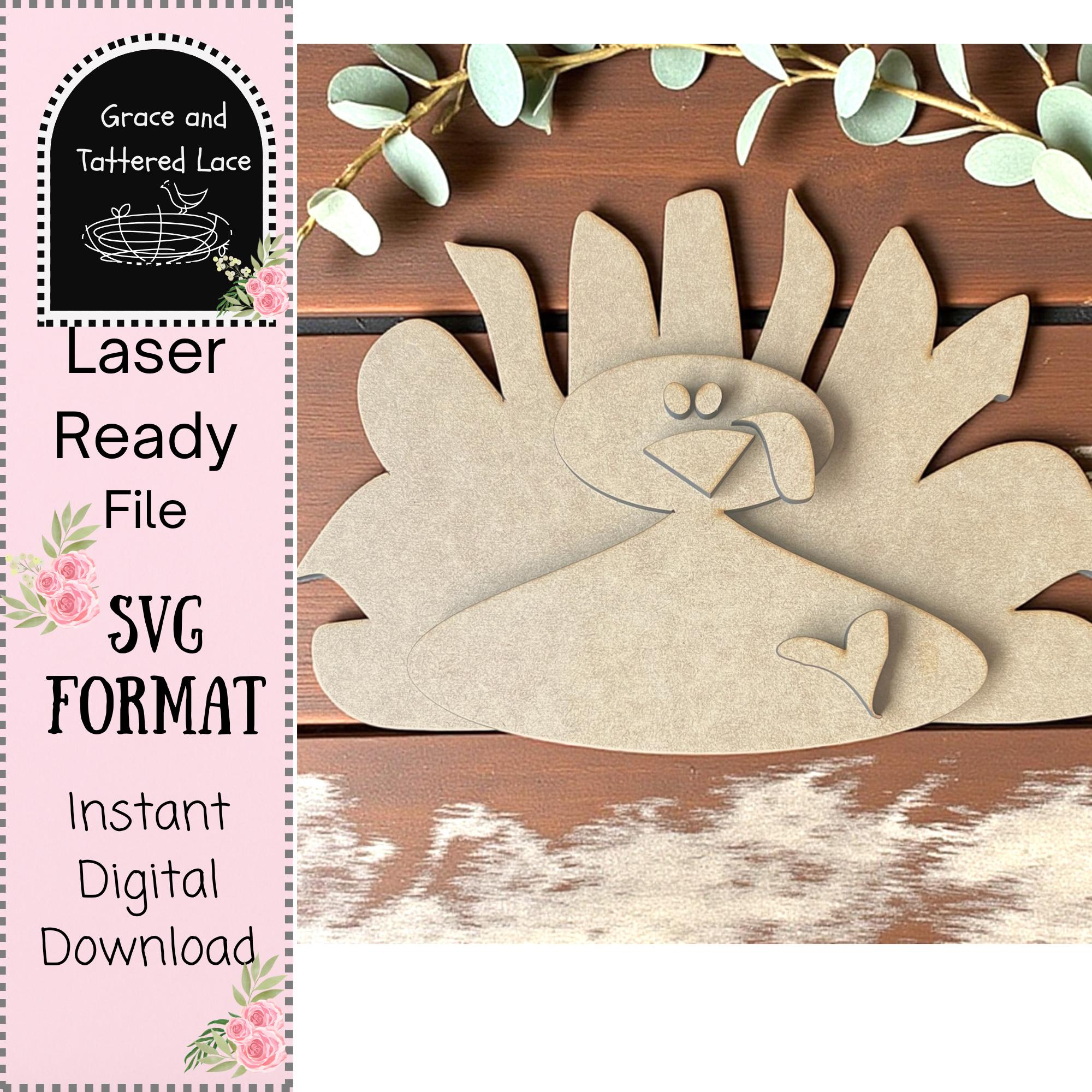 Turkey Feather Frame - Etsy intended for Template Turkey Feather Frame