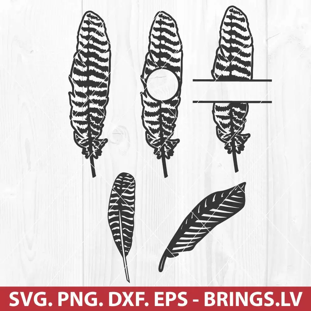 Turkey Feather Svg, Thanksgiving Svg, Png, Dxf, Eps, Cut Files For for Turkey Feather Template Cricut