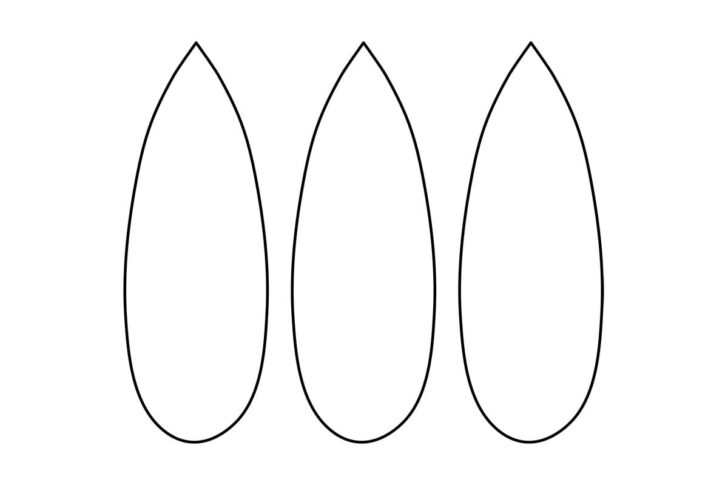 Turkey Feather Craft Template