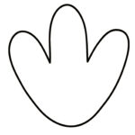 Turkey Feet Template Throughout Printable Turkey Feet Template