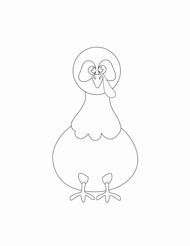 Turkey Template Without Feathers