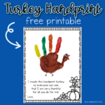 Turkey Handprint Printable   Teaching Mama Within Turkey Handprint Template
