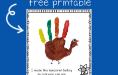 Turkey Handprint Printable – Teaching Mama within Turkey Handprint Template