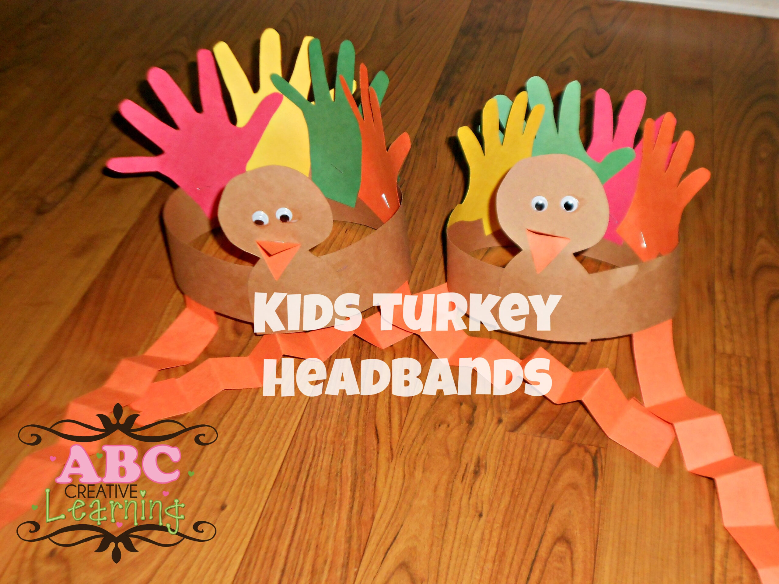 Turkey Headband Craft For Kids - Simply Today Life for Preschool Turkey Headband Template
