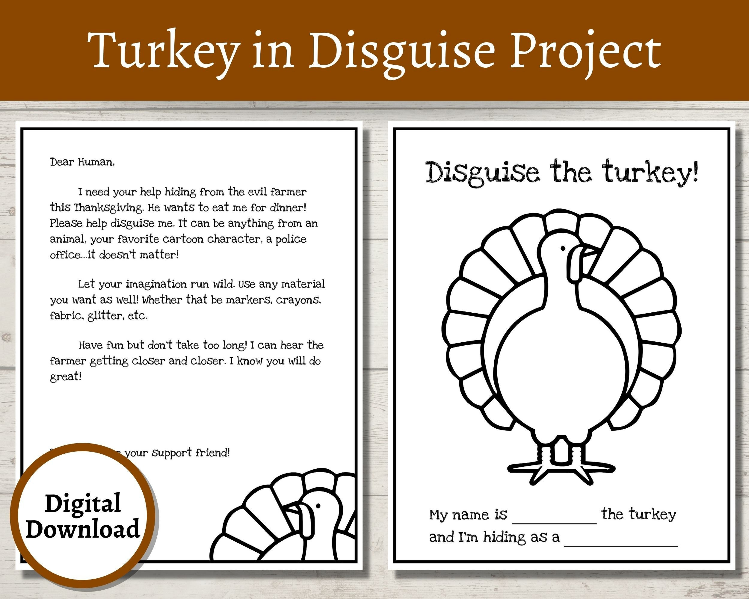 Turkey In Disguise Project | Turkey Printable | Thanksgiving Game pertaining to Disguise Turkey Project Template